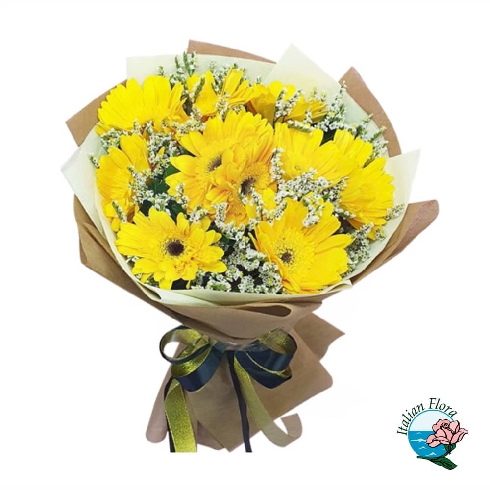 Bouquet of yellow gerberas