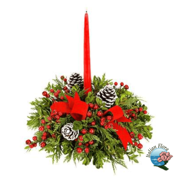 Christmas red centerpiece